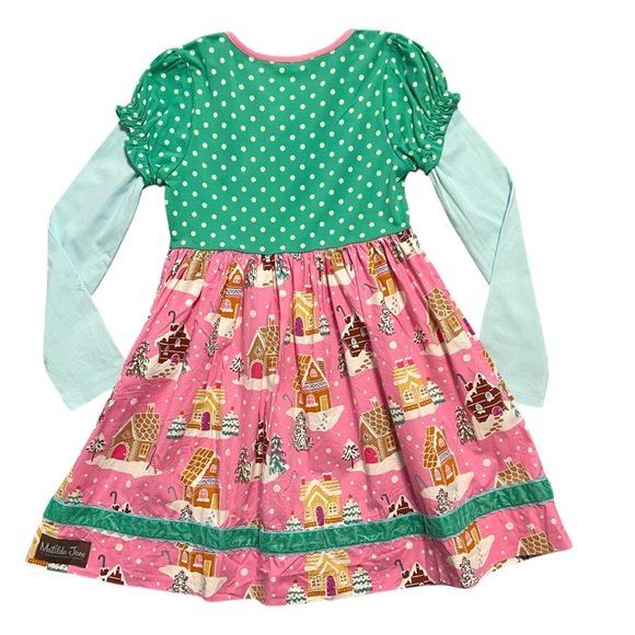 Matilda Jane 8Y Gingerbread Village Dress - Picture 4 of 7